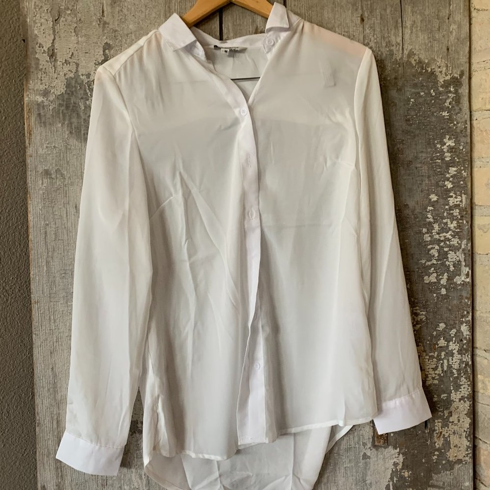 Sheer White Blouse